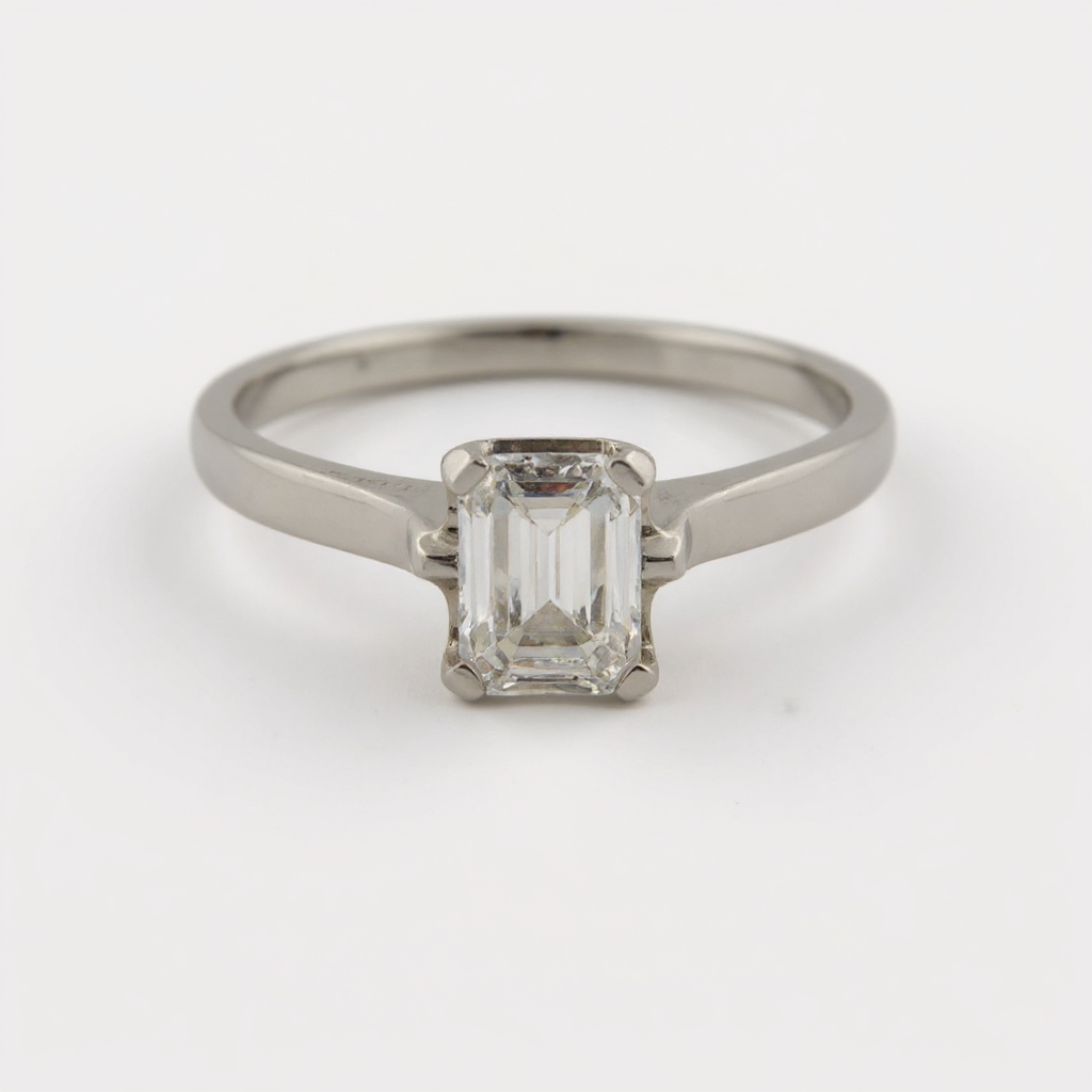 Anillo de Diamante de Laboratorio 1.04 Esmeralda DJL006