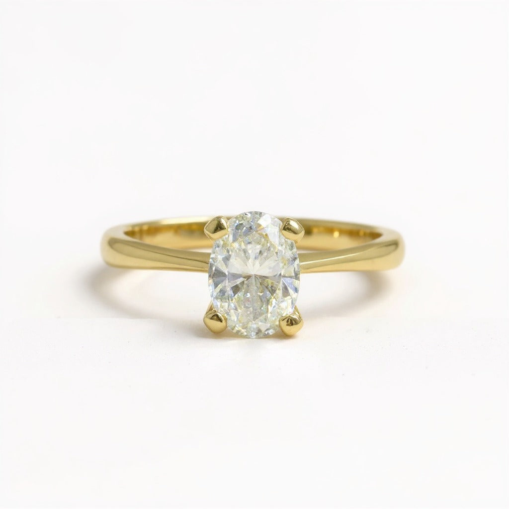 Anillo de Diamante de Laboratorio .73 cts Oval DJL017