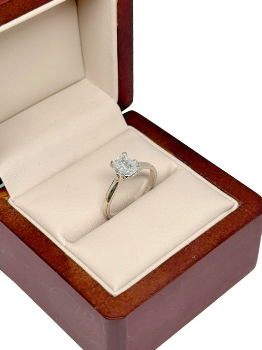 Anillo de Diamante de Laboratorio 1.04 Esmeralda DJL006